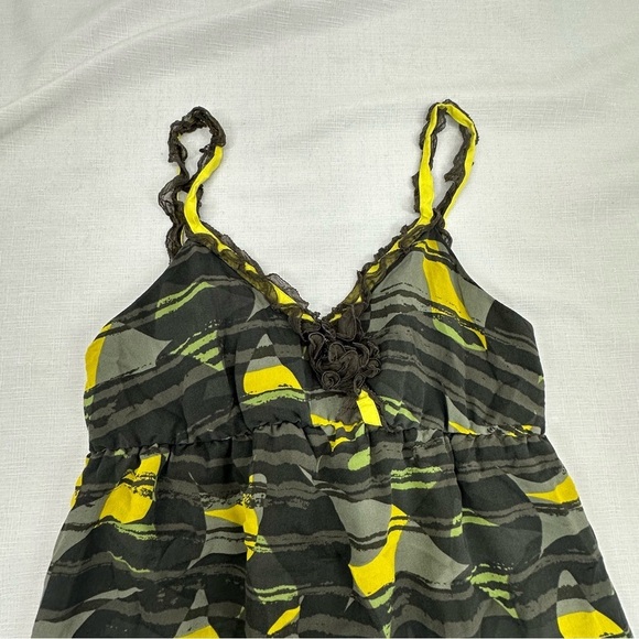 Anthropologie Size Small Hero & Leander Green Silk Dress - Picture 8 of 13